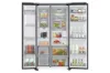 Samsung RS70F66KCFEU 91cm Side by Side American Fridge Freezer - Black_interior full