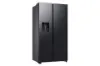 Samsung RS70F66KCFEU 91cm Side by Side American Fridge Freezer - Black_angled view