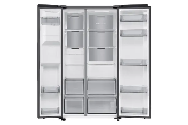 Samsung RS70F64KETEU 91cm Side by Side American Fridge Freezer - Silver_interior empty