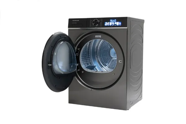 Schonhaus TDSHF018A3G 8kg Heat Pump Tumble Dryer - Graphite_door open