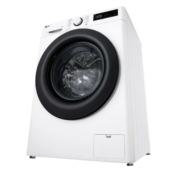 LG F4Y511WBLN1 11kg 1400 Spin Washing Machine - White_angled below
