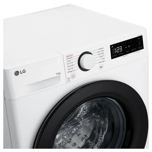 LG F4Y511WBLN1 11kg 1400 Spin Washing Machine - White_controls