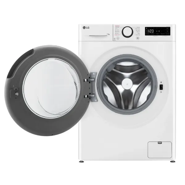 LG F4Y511WBLN1 11kg 1400 Spin Washing Machine - White_open door