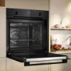 Neff B2DCG7AK3B 59.4cm Built In Electric Single Oven - Black_door open
