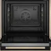 Neff B2DCG7AK3B 59.4cm Built In Electric Single Oven - Black_open door