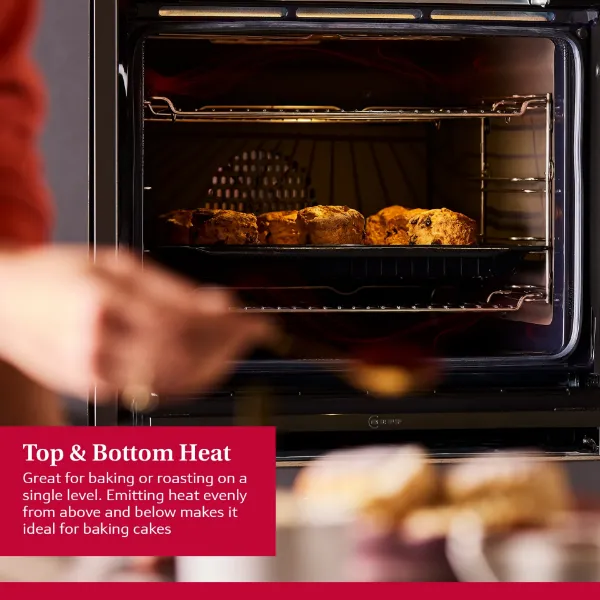 Neff B3ACE4AN3B 59.4cm Built In Electric Single Oven - Stainless Steel_top and bottom heat