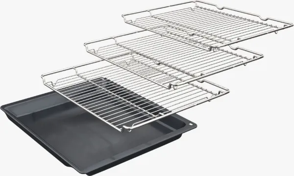 Neff U1ACE2AG3B 59.4cm Built In Electric Double Oven - Graphite Grey_shelves