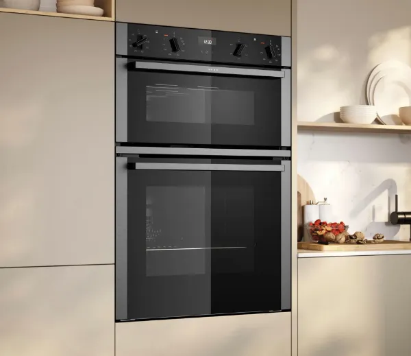 Neff U1ACE2AN3B 59.4cm Built In Electric Double Oven - Stainless Steel_main