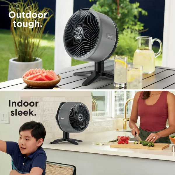 Shark FA150UK FlexBreeze TableMate Indoor to OutdoorTabletop Fan - Winter Fog_outdoor and indoor