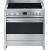 Smeg A1PYID-9 90cm Opera Electric Range Cooker in Stainless Steel_ Front View