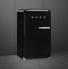 Smeg FAB10LBL6 55cm 50s Style Fridge with Icebox Left Hand Hinge In Black