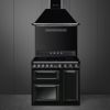 Smeg TR93IBL2 90cm Victoria Electric Range Cooker Black with hood
