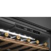 Smeg CVI129B3 60cm Height Linea Wine Cooler with Reversible Hinge In Midnight Black_ controls