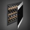 Smeg CVI329X3 60cm Height Classic Wine Cooler with Reversible Hinge In Stainless Steel  _ side view door open