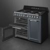 Smeg TR103GR 100cm Victoria Dual Fuel Range Cooker Slate Grey interior 3