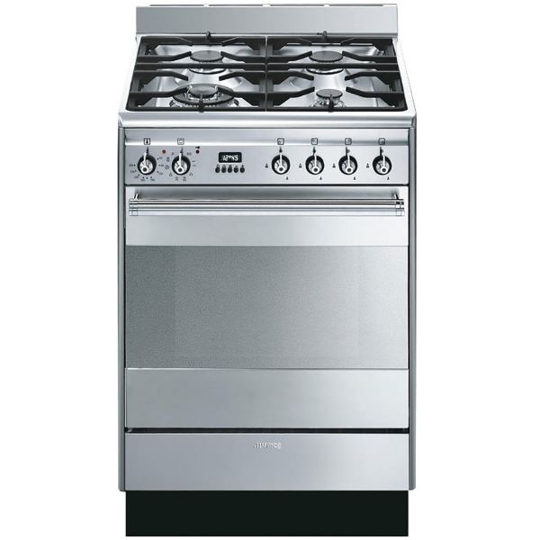 Smeg SUK61PX8 60cm Concert Dual Fuel Cooker Stainless Steel main