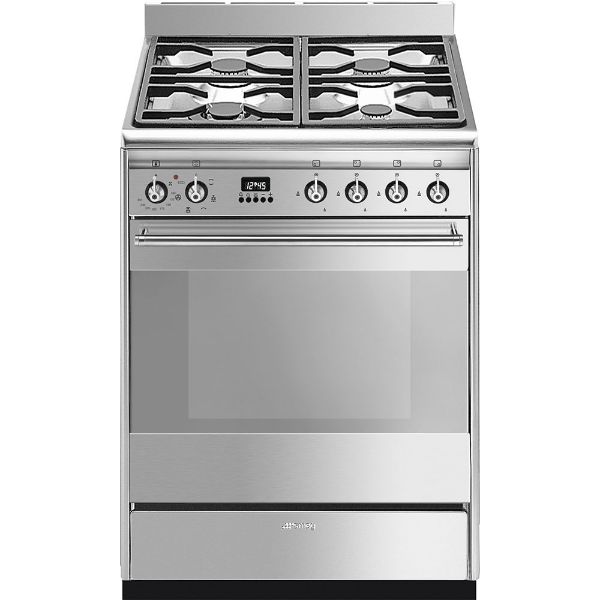 Smeg SUK61MX9 60cm Concert Dual Fuel Cooker Stainless Steel main