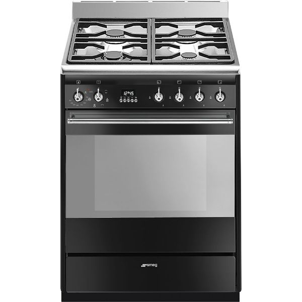Smeg SUK61MBL9 60cm Concert Dual Fuel Cooker Black main