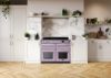 Rangemaster 17875 Estel Deluxe 110 Dual Fuel Range Cooker in Heather with Chrome Trim - ESDLB110DFPHTH/CM1_room view