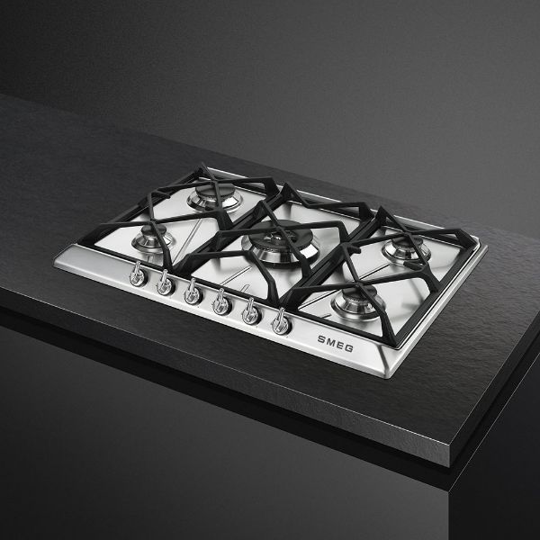 Smeg SR975XGH 69cm Victoria Gas Hob Stainless Steel main 6