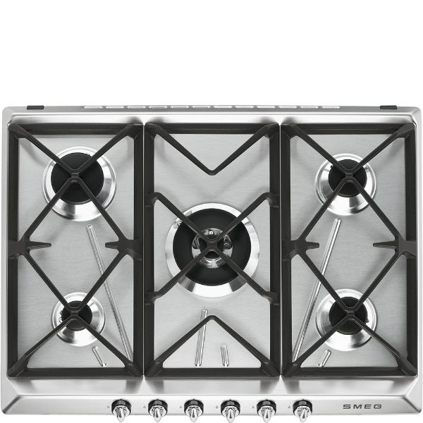 Smeg SR975XGH 69cm Victoria Gas Hob Stainless Steel main