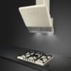 Smeg SR975PGH 69cm Victoria Gas Hob Cream with hood 2