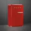 Smeg FAB10LRD6 55cm 50s Style Fridge Freezer Minibar Left Hand Hinge In Red_front