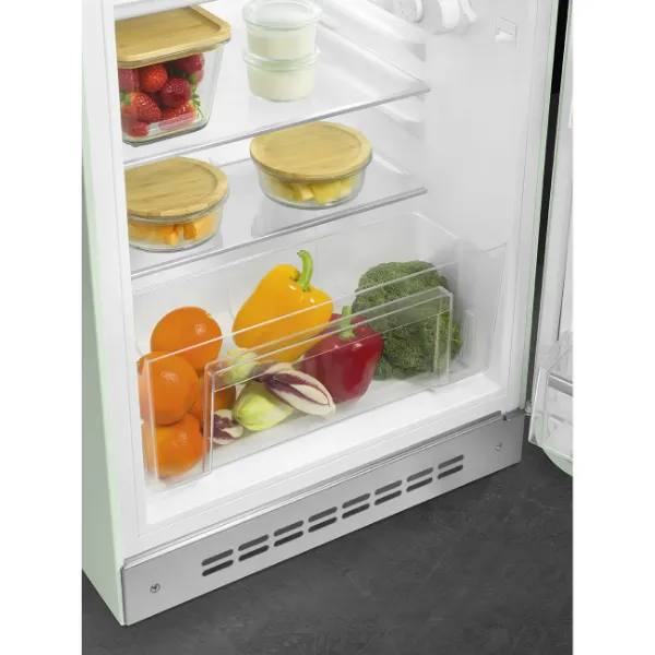 Smeg FAB10RPG6 55cm 50s Style Fridge Freezer Minibar Right Hand Hinge In Pastel Green_bottom