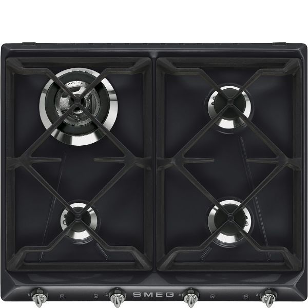 Smeg SR964NGH 60cm Victoria Gas Hob Black main