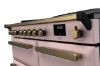 Rangemaster 18149 Estel Deluxe 110 Dual Fuel Range Cooker in Pale Pink with Antique Brass Trim - ESDLB110DFPPPK/AB1_controls