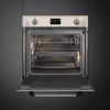 Smeg SOP6902S2PP 60cm Victoria Pyrolytic SteamOne Single Oven Cream open 2