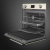 Smeg SOP6902S2PP 60cm Victoria Pyrolytic SteamOne Single Oven Cream shelves