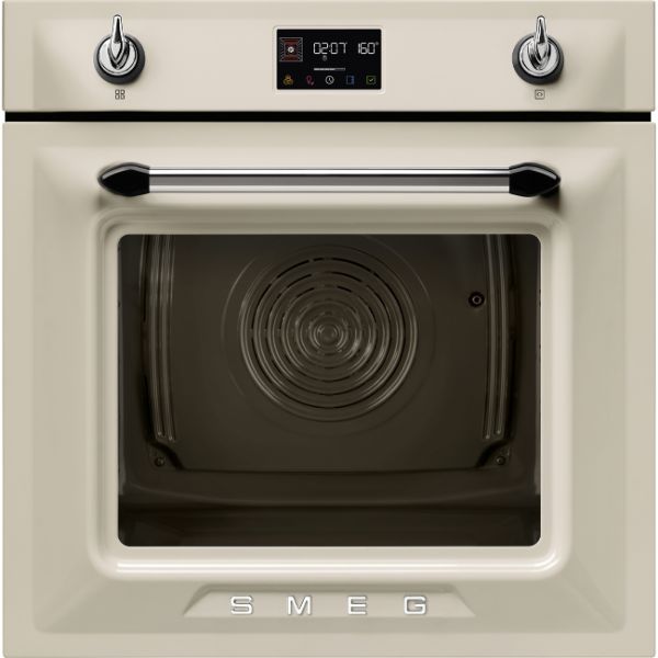 Smeg SOP6902S2PP 60cm Victoria Pyrolytic SteamOne Single Oven Cream main
