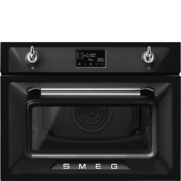 Smeg SO4902M1N 45cm Victoria Combi Microwave Black main