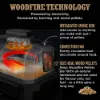 Ninja OG901UKCOVKIT Electric BBQ Grill & Smoker with Cover and Woodfire Pellets  - Black/Blue_woodfire technology