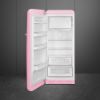 Smeg FAB28LPK5 60cm 50s Style Fridge with Icebox Left Hand Hinge In Pink_open