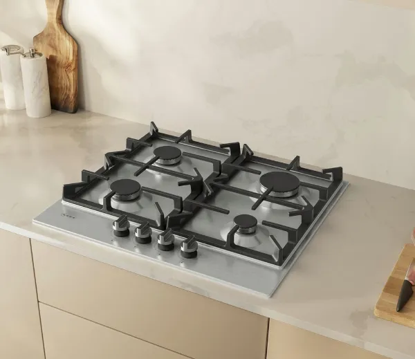 Neff T26CIP8N0 58.2cm Gas Hob - Stainless Steel_main