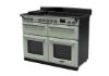 Rangemaster 15306 Deluxe 110 Induction Range Cooker in Mint with Chrome Trim - ESDLB110EIPMNT/CM1_angled