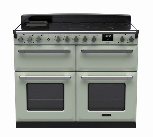 Rangemaster 15306 Deluxe 110 Induction Range Cooker in Mint with Chrome Trim - ESDLB110EIPMNT/CM1_main