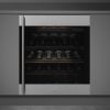 Smeg CVI338RX3 60cm Classic U/C Wine Cooler with Right Hand Hinge in Stainless steel_ front view fitted
