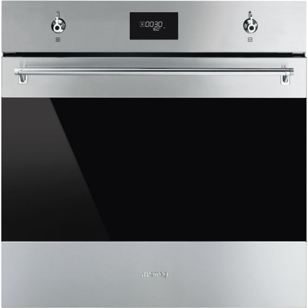 Smeg SFP6301TVX 60cm Classic Pyrolytic Multifunction Single Oven in Stainless main