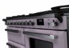 Rangemaster 17863 Estel Deluxe 110 Dual Fuel Range Cooker with Proving Drawer in Heather with Chrome Trim - ESDLO110DFPHTH/CM1_controls
