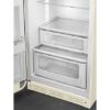 Smeg FAB30LCR5UK 60cm 50s Style Fridge Freezer Left Hand Hinge In Cream_bottom