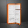 Smeg FAB30ROR5UK 60cm 50s Style Fridge Freezer Right Hand Hinge In Orange_open