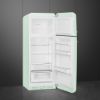 Smeg FAB30RPG5UK 60cm 50s Style Fridge Freezer Right Hand Hinge In Pastel Green_open