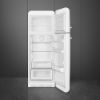 Smeg FAB30RWH5UK 60cm 50s Fridge Freezer Style Right Hand Hinge In White_open