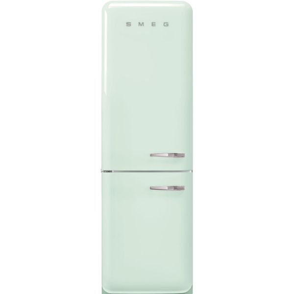 Smeg FAB32LPG5UK 60cm 50s Style Fridge over Freezer Left Hand Hinge In Pastel Green_main