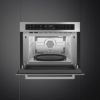 Smeg SF4400MCX1 Compact 45cm Cucina Combi Microwave in Stainless Steel open 2