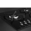 Smeg PV395LN 90cm Classic Gas on Glass on Steel Hob Black knobs