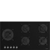 Smeg PV395LN 90cm Classic Gas on Glass on Steel Hob Black main